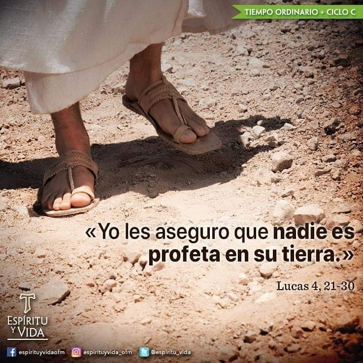 NADIE ES PROFETA EN SU TIERRA