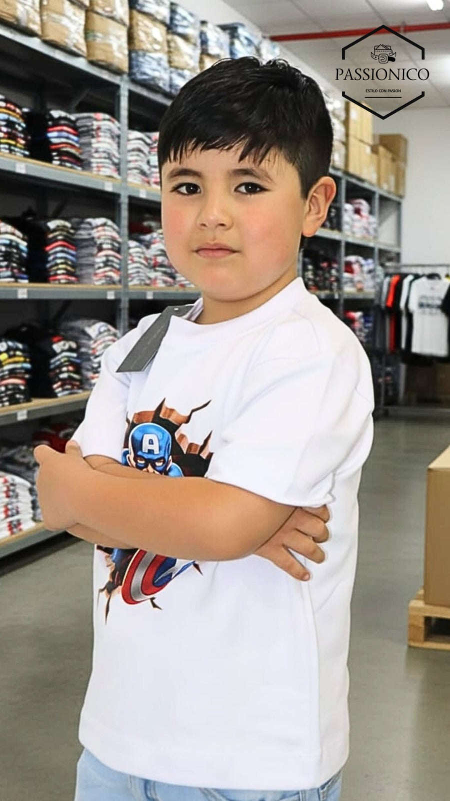 Camiseta Niño Tela pesada 230 gm