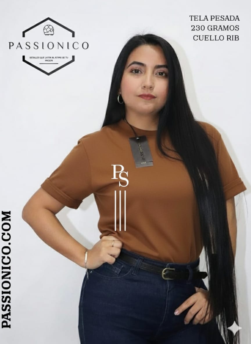 Camiseta Dama tela pesada 230 gm