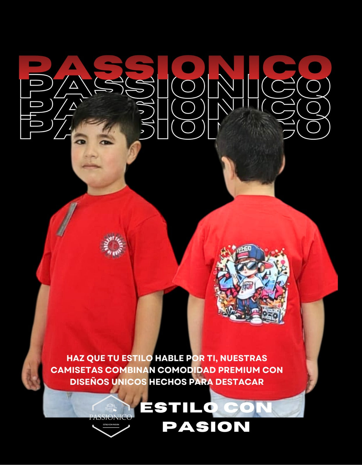 Camiseta Niño Tela pesada 230 gm